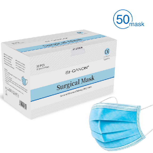 Masques chirurgicaux BFE99 ASTM niveau 3 résistant aux éclaboussures