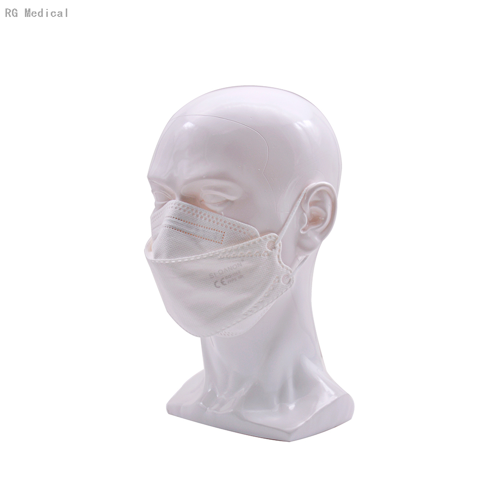 Type de pêche Masque respiratoire facial 4ply Anti-PM2.5 FFP3