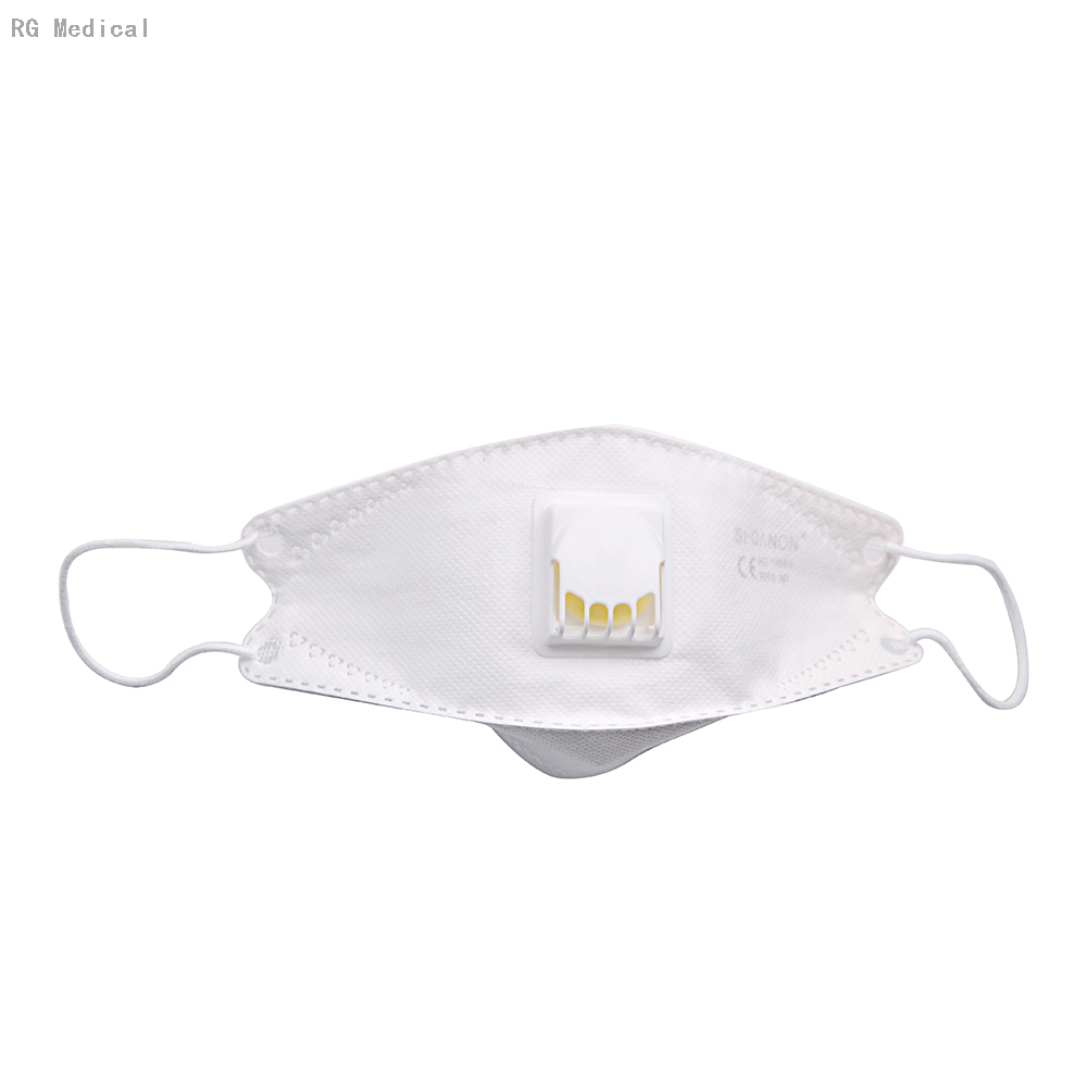Masque anti-poussière à valve faciale FFP3 Respirateur de type poisson