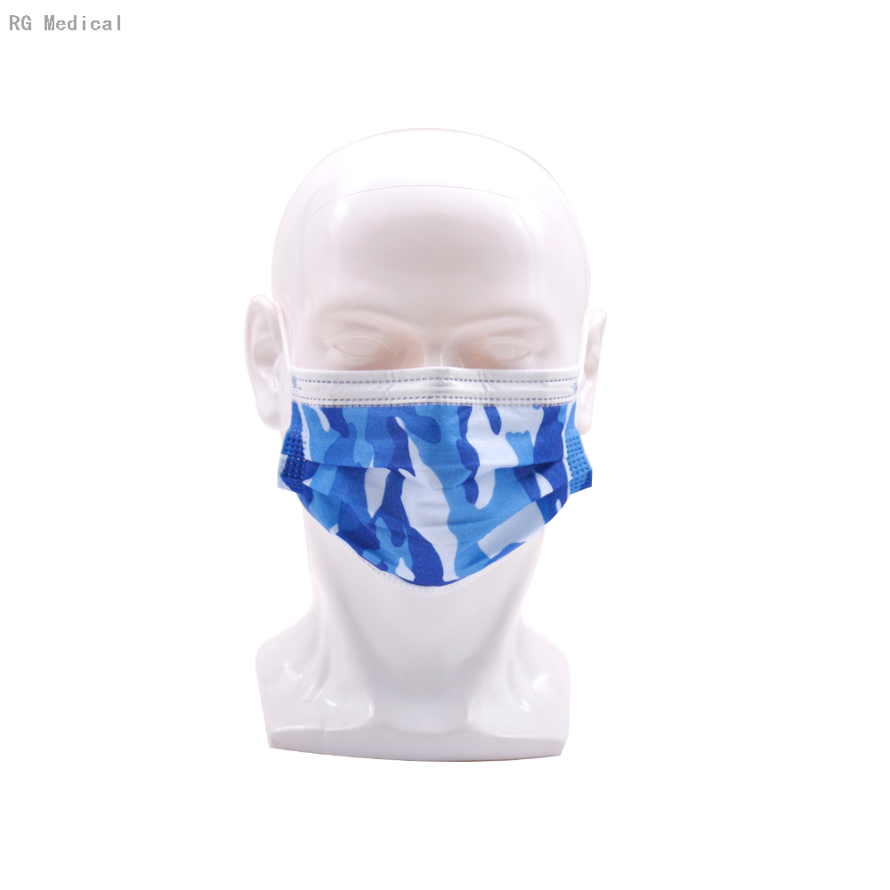 Masque facial jetable 3 plis transparent à usage civil