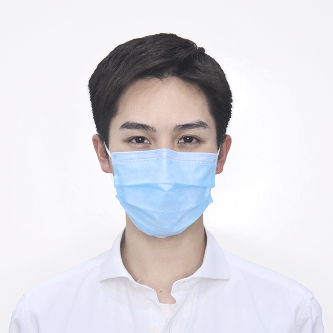 Masques chirurgicaux bleus ASTM niveau 3 résistant aux éclaboussures
