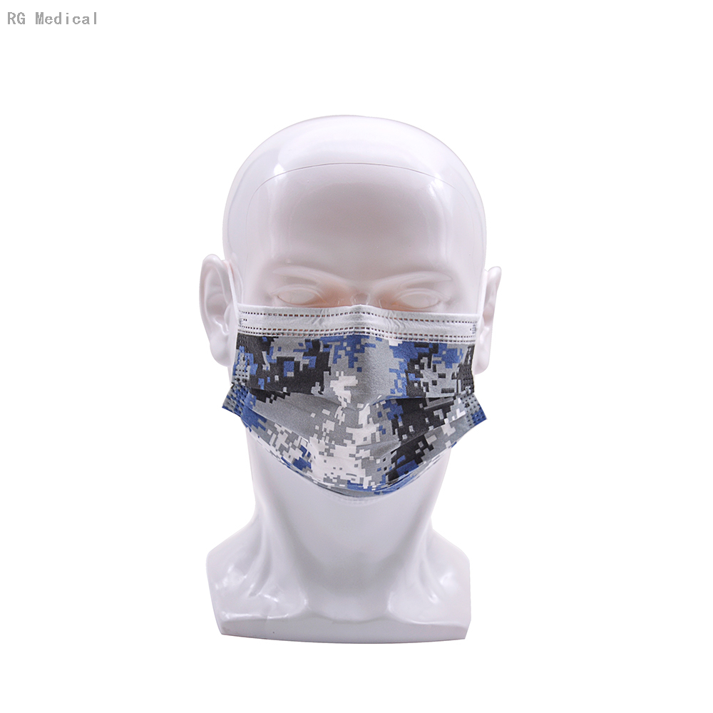 Masque facial antibactérien jetable pour respirateur 3 plis